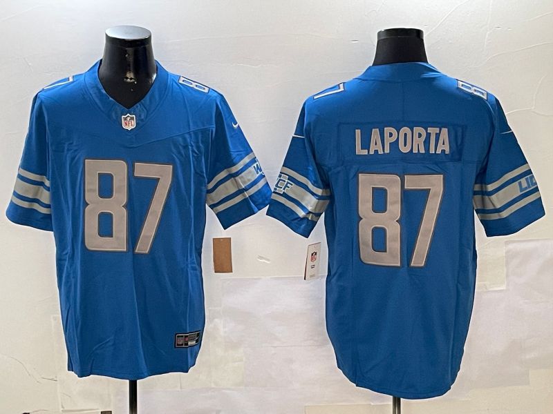Men Detroit Lions #87 Laporta Blue three generations 2024 Nike Limited NFL Jersey style 0102->detroit lions->NFL Jersey